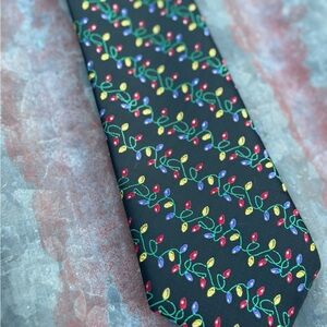 Elegant Christmas Lights Neck Tie